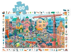 Puzzle et Poster cherche et trouve La ville - 200 pièces Djeco