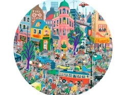 Puzzle et Poster cherche et trouve La ville - 200 pièces Djeco