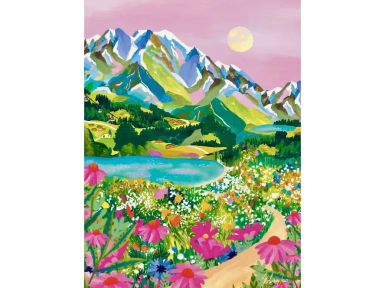 Puzzle Lever de Soleil Alpes 500 pièces – Pieces & Peace