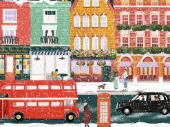 Puzzle Londres À Noël 1000 pièces - Pieces & Peace