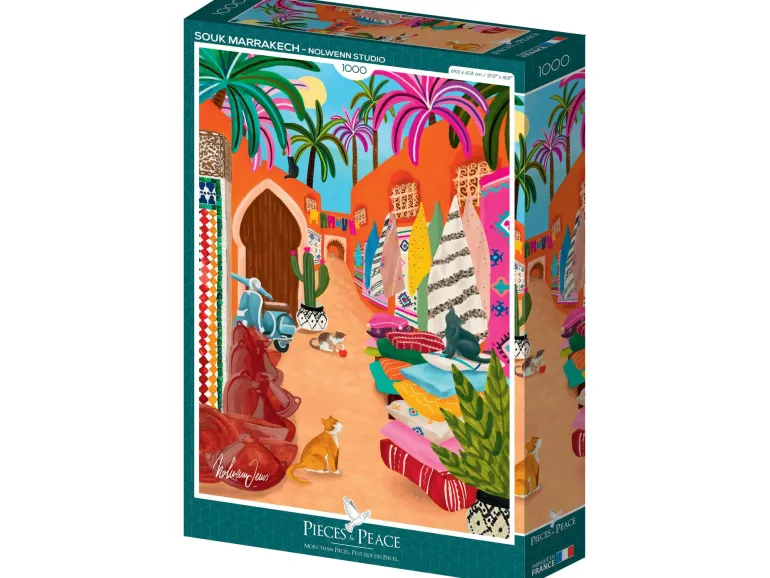 Puzzle Souk De Marrakech 1000 pièces - Pieces & Peace
