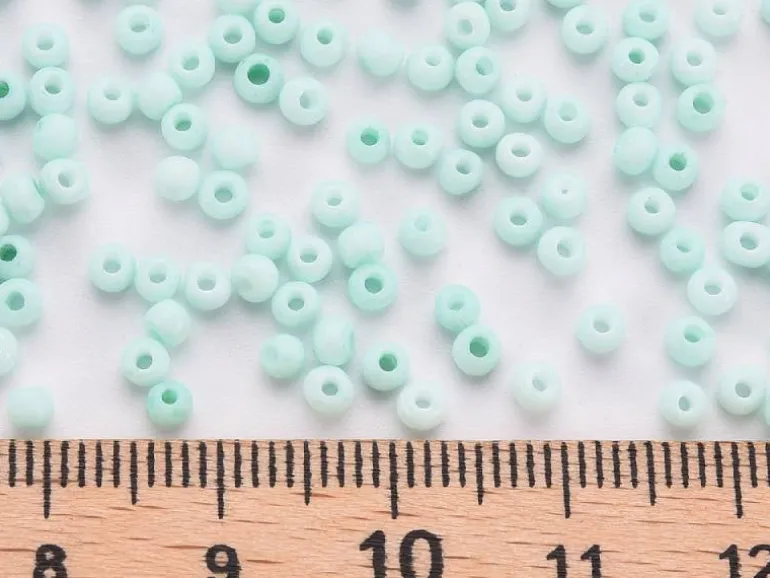 Rocailles mat cyan clair - Eco pack 50g