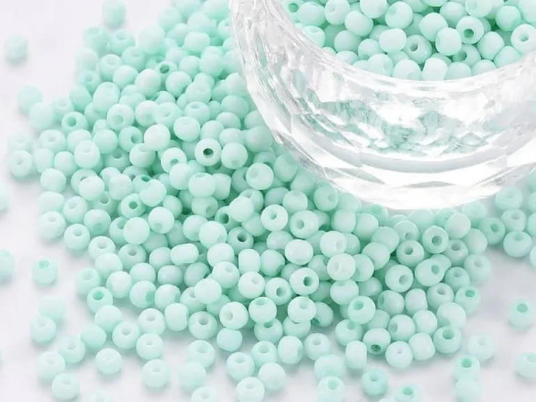 Rocailles mat cyan clair - Eco pack 50g