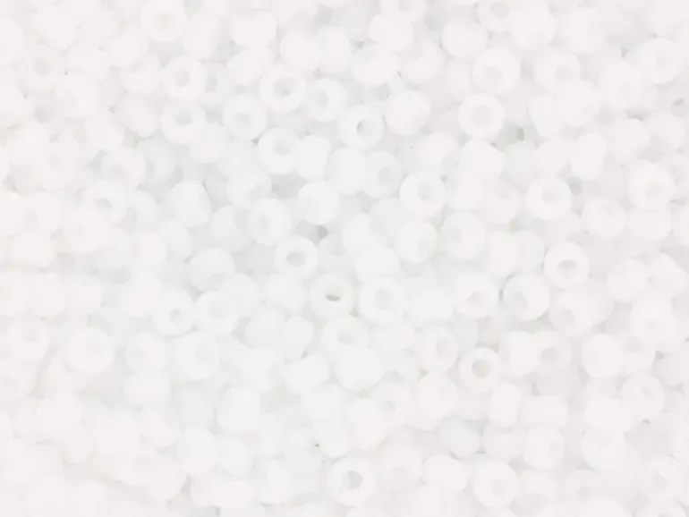 Rocailles Miyuki 11/0 - blanc mat 402f