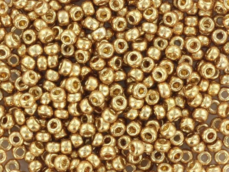 Rocailles Miyuki 11/0 - Duracoat galvanized champagne 11-4204