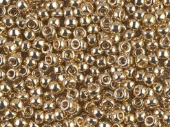 Rocailles Miyuki 8/0 24kt gold light plated - 193