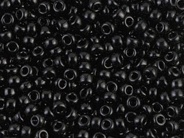 Rocailles Miyuki 8/0 opaque black - 401