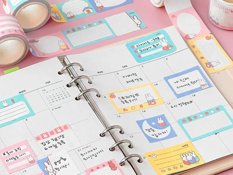 Rouleau de notes adhésives détachables Miffy