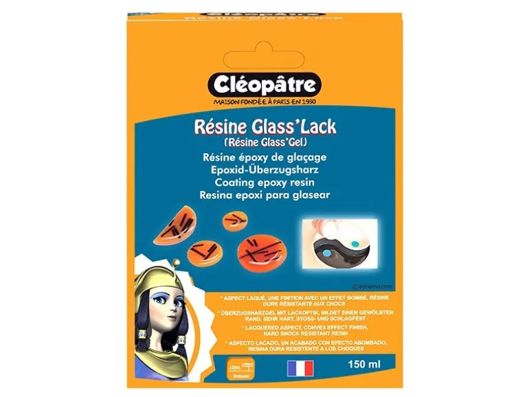 Résine de glaçage "Glass'Lack" - transparent 150 ml*Cléopatre*