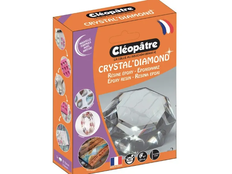 Résine d'inclusion "Crystal'Diamond" 360 mL - transparent*Cléopatre*