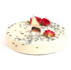 Sachet de 10 mèches bougie en pin et socle en métal - 2 cm de largeur
