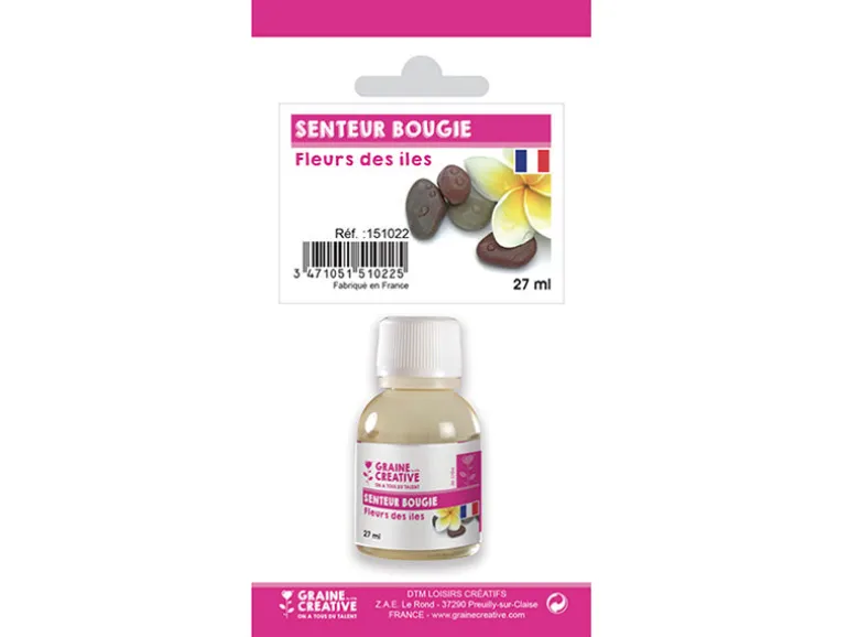 Senteur / fragrance pour bougie fleurs des îles - 27 ml