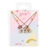 Set de 2 colliers Best Friends Forever arc-en-ciel