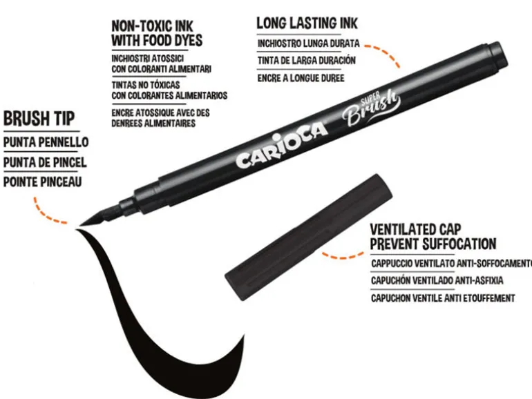 Set de 20 feutres Brush - Carioca Super Brush