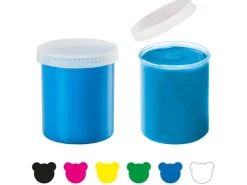 Set de 6 peintures à doigts - 6 x 80 ml