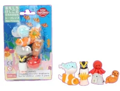 Set de gommes kawaii - Les amis des mers - Iwako (Made in Japan)
