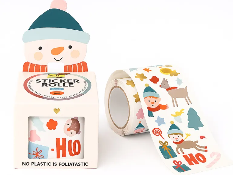 Sticker de noël hiver sur rouleau de 4 mètres