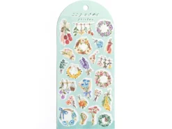Stickers - couronnes de fleurs