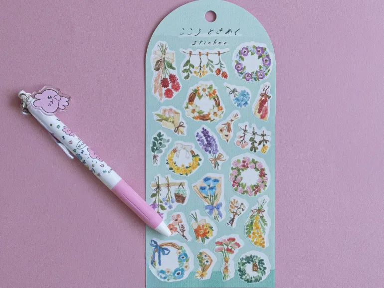 Stickers - couronnes de fleurs