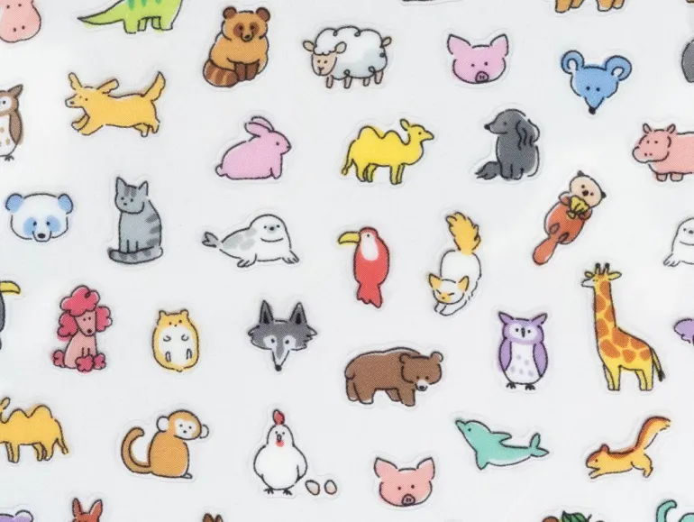 Stickers - minis animaux mignons
