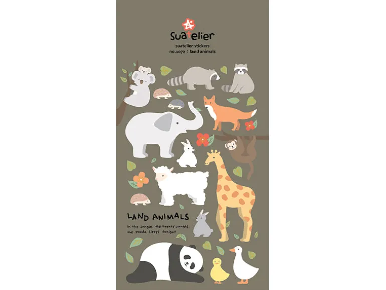 Stickers animaux de la jungle et de la forêt