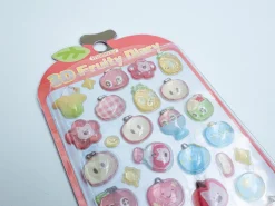 Stickers 3D Fruity Diary - pomme