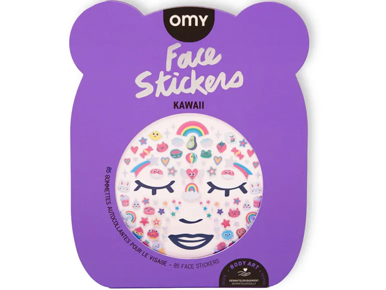 Stickers de visage kawaii - OMY | 85 gommettes autocollantes