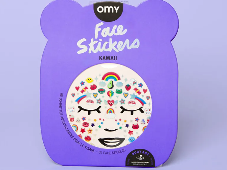 Stickers de visage kawaii - OMY | 85 gommettes autocollantes