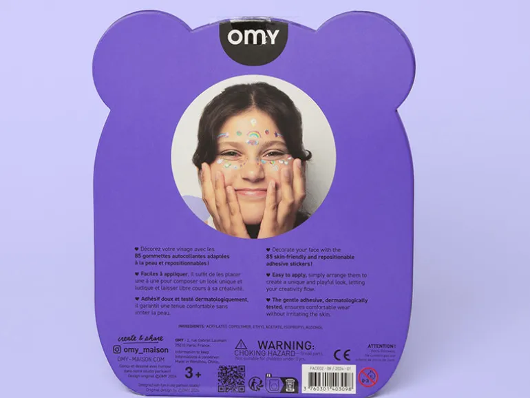 Stickers de visage kawaii - OMY | 85 gommettes autocollantes