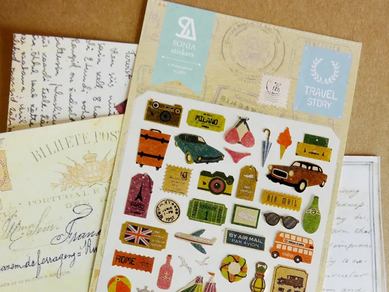 Stickers histoires de voyage
