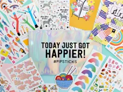 Stickers Licornes holographiques argentées - Pipsticks
