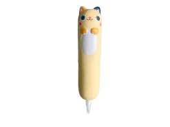 Stylo Squishy Chat Calico - Jouet anti-stress