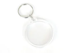 Support porte clés transparent - rond