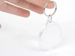Support porte clés transparent - rond