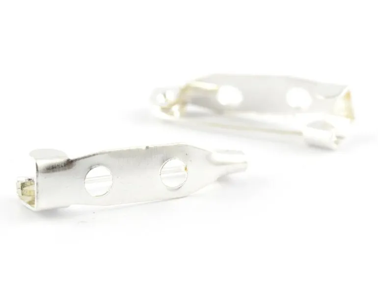 Support pour broche argenté clair - 20 mm