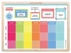 Tableau J'organise ma semaine - Auzou