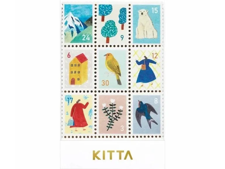 Timbres/ Stickers à détacher - 36 Motifs variés - KITTA