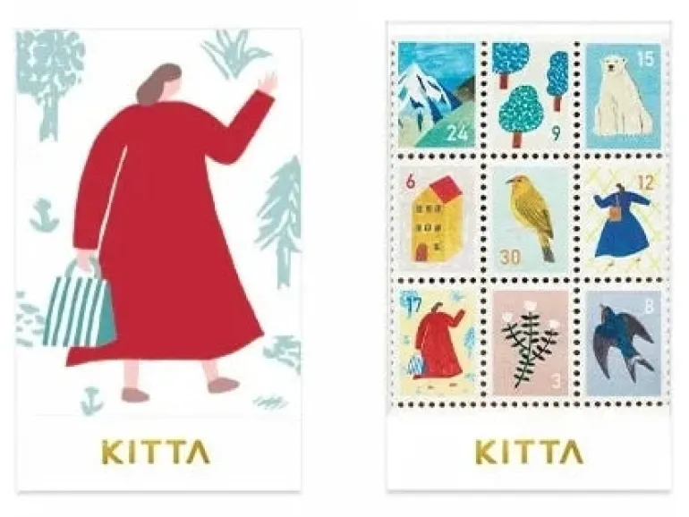 Timbres/ Stickers à détacher - 36 Motifs variés - KITTA