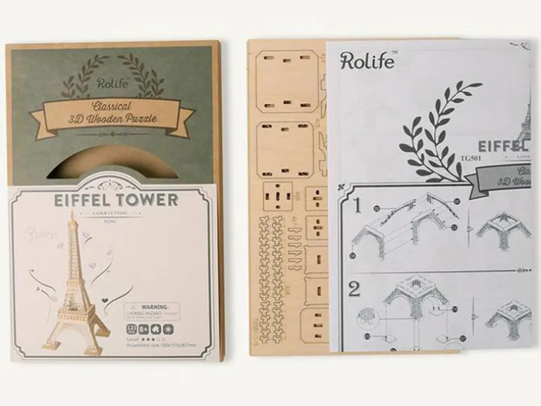 Tour Eiffel en bois à assembler