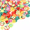 Tranches de canes en pâte polymère - fruits variés - 10 grammes