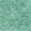 Tube de 350 perles à inclusions argentés - turquoise