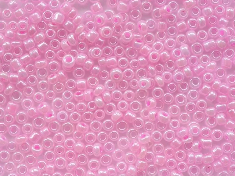 Tube de 350 perles ceylons - rose bonbon