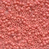 Tube de 350 perles de rocailles opaques - rose corail