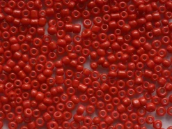 Tube de 350 perles de rocailles opaques - rouge cerise