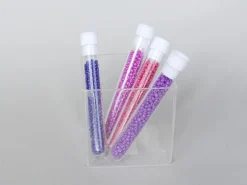Tube de 350 perles de rocailles opaques - violet foncé