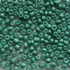 Tube de 350 perles de rocailles opaques - Vert foncé