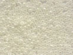 Tube de 350 perles de rocailles opaques nacrées - blanc nacré
