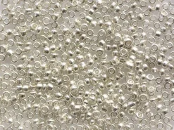 Tube de 350 perles métallisées - argenté
