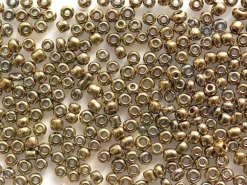 Tube de 350 perles métallisées - bronze